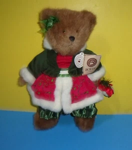 BOYDS Dressed BEAR NADIA HOLLYBELL ENESCO 14" Plush Stuffed Toy w/ Tag - Picture 1 of 2