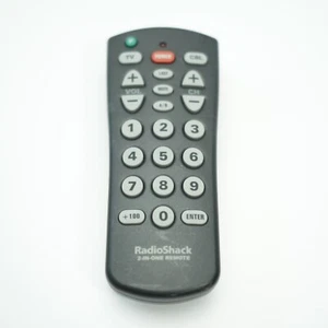Radio Shack 2-IN-ONE Universal Remote Control 15-1989 With Manual Big Buttons - Picture 1 of 2