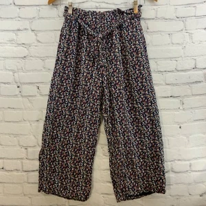 Hollister Lounge Pants XS Womens Floral Waist Tie - Picture 1 of 6