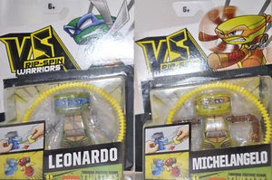 VS Rip-Spin Warriors Battle Figs-TMNT-Michelangelo/Leonardo-Spin Top Action-BNIP - Picture 1 of 24