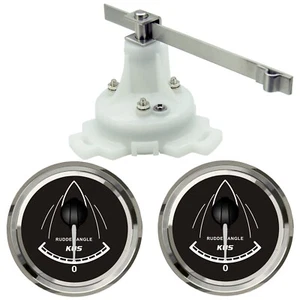KUS Ruderanzeige Boot Ruderstandsanzeige mit Dual Station Ruder Sensor 0-190 Ohm - Bild 1 von 7