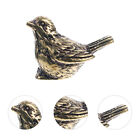 Car Decor Brass Sparrow Figurine Bird Statue Collectible Home Decor-JU