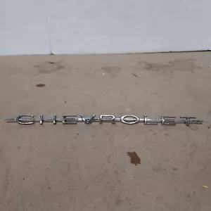 NOS 1960 Chevrolet Corvair Engine Lid Name Plate 625657 Beautiful badge trim - Picture 1 of 7