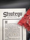 Stratego Board Game Replacement Parts Red Blue Tile Piece With Instructions 