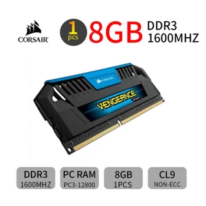 Corsair Vengeance Pro 8GB DDR3 1600MHz CL9 PC3-12800U Desktop Memory RAM Blue UK - Picture 1 of 3