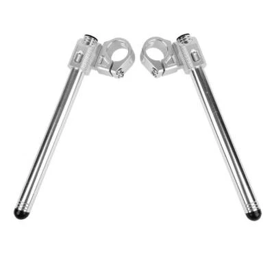 Guidões com clipe prata 33 mm adequados para Honda CMX-250C CB-350F CB-400A CB-450SC - Imagem 1 de 4