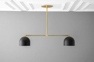 Lampadario Luce-Illuminazione Metà Secolo-Lampadario-Illuminazione Cucina - Foto 1 di 4