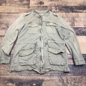 Kenar Military Anorak Jacket Olive Green Utility Pockets Lightweight L - Picture 1 of 8