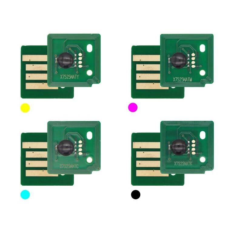 4x Toner Chip Y/M/C/K passt für Xerox WorkCentre 7830i 7835 7835i 006R01513 ..16 - Bild 1 von 1