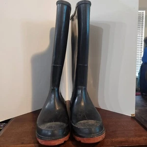 BOTAS DE GOMA NEGRAS BRAHMA WORK VINTAGE PARA HOMBRE TALLA 9 Hechas en EE. UU. - Imagen 1 de 11