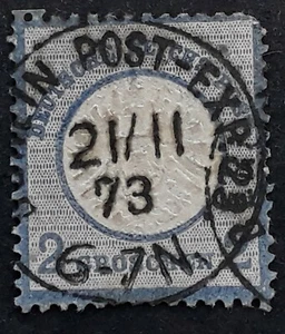 1873 Germany 2GR ultramarine Imperial Eagle Berlin Post-Exp 23 cds - Picture 1 of 2