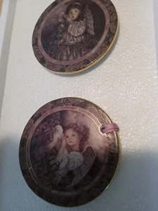 Garden of Innocence Lot(2) Charity & Joy Hope & Serenity Xmas Ornaments "New" - Picture 1 of 4