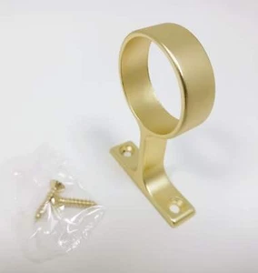 1 5/16 Inch Diameter Round Wardrobe Closet Rod Suspended Metal Center Support - Picture 1 of 15
