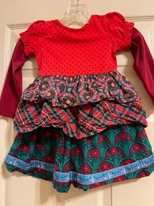 Matilda Jane Jolly Holiday Choose Your Own Path Christmas Dress EUC Size 4 - Picture 1 of 3