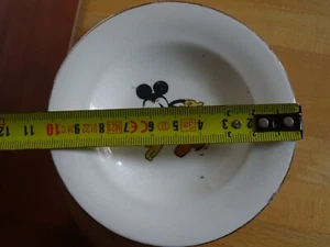 ONNAING 1 ANCIEN PETIT PLAT ROND CREUX DE DINETTE EN FAIENCE WALT DYSNEY mickey - Foto 1 di 5