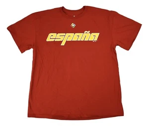 Majestic Mens WBC World Baseball Classic Spain Espana Red Shirt New S, M, L, XL - Picture 1 of 1