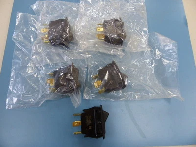 EATON  8006K40N1V2 Qty of 5 per Lot DPDT ON-OFF-ON 15A@125VAC .250 TABS  RKR SWS - Image 1 of 4