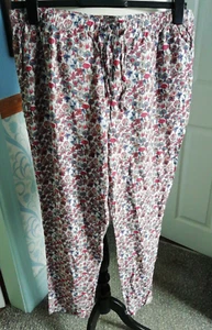CERULEAN COLLECTION colourful summer trousers-elasticated with drawstring 18 - Picture 1 of 4