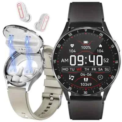 Android Smart Watch, Bluetooth Calling,  NFC / Heart Rate, Fitness, Earbuds - Image 1 of 4