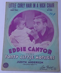 Little Curly Hair In A High Chair 1940 Sheet Music - Picture 1 of 1