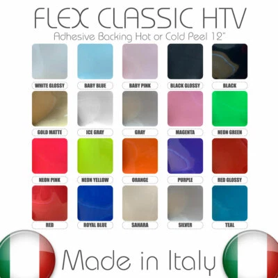 WORLD OF TSHIRT Peak HTV heat transfer vinyl roll 12" Heat Press Iron on Tshirt Cameo Cricut US