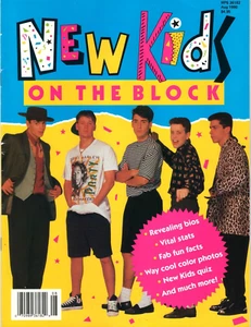 New Kids On The Block Magazine Bio Book August 1990 Jordan Knight Danny Wahlberg - Picture 1 of 2