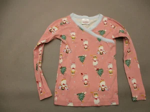 Hanna Andersson Size 6-7 Girls Multicolor 100% Organic Cotton Pajama Top 008 - Picture 1 of 4