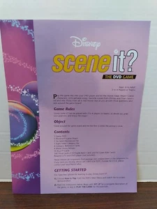 Disney Scene it? 2004 Board Game Replacement - Instructions only - Picture 1 of 2
