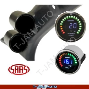 Pillar Pod for Holden Colorado 2012-16 + Water Temp + Volt LED AT Gauges - Picture 1 of 9
