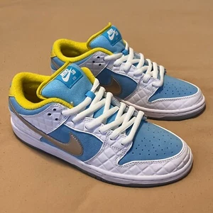 Größe 8,5 - Nike FTC x SB Dunk Low Pro Lagoon Pulse Lagoon Blue Silver DH7687-400 - Bild 1 von 12