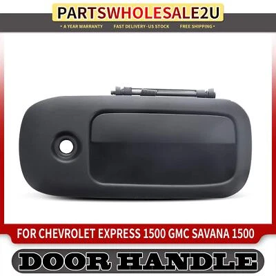 Manija de puerta exterior lisa negra para pasajero delantero para Chevrolet Express 2500 GMC Foto 1 de 4