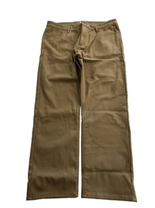 Weatherproof 40x30 Fleece Lined Outdoor Canvas Pant Mens Wheat Brown NEW/ No tag - Picture 1 of 21