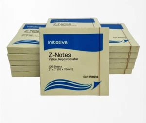 KOSTENLOSER SPENDER BEI JEDER BESTELLUNG selbstklebende Z-Notizen gelbe Farbe Fächerfaltung 76 x 76 mm - Bild 1 von 4