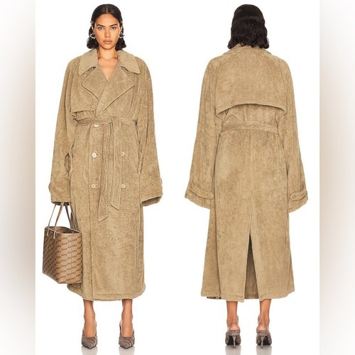 BALENCIAGA Cappotto trench oversize in asciugamano