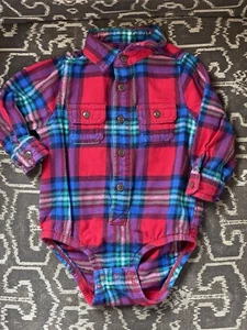 Oshkosh B’gosh Boy Long Sleeve Bodysuit Shirt Size 18M - Picture 1 of 4