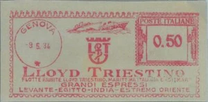87285 - ITALY - POSTAL HISTORY - Advertising MECHANICAL postmark: SHIPS BOATS - Picture 1 of 1