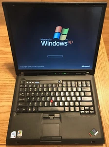 IBM Thinkpad T60 15" - XGA w/intel GPU, 2ghz, 2gb, 60gb HDD, Win XP, complete - Picture 1 of 8