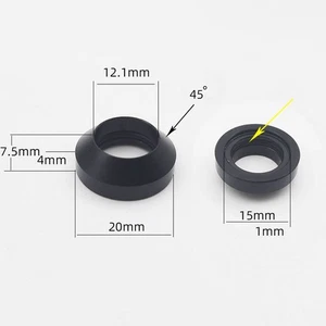 Thru Axle Washer Bicycle Aluminum Alloy Bicycle M12x3/7.5mm M15x0.2/5mm - Picture 1 of 46