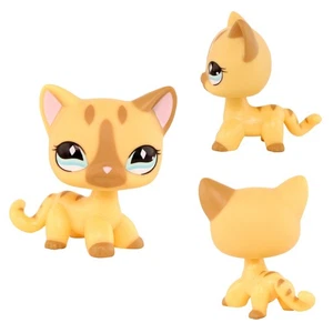 Stripes LPS Shorthair Cat Toy Playset Pet Figures for Girl Mini Dollhouse Gift - Picture 1 of 7