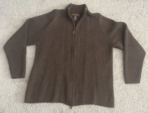 Maglione Tasso Elba WOOLMARK uomo L marrone 100% lana merino - Foto 1 di 6