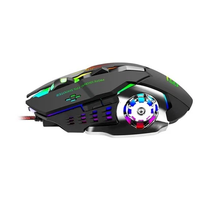 Wired Gaming Mouse with RGB Lighting and Responsive Optical Sensor Technology - Image 1 of 4