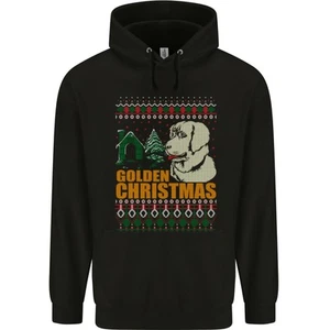 Golden Retriever Christmas Funny Dog Childrens Kids Hoodie - Picture 1 of 3