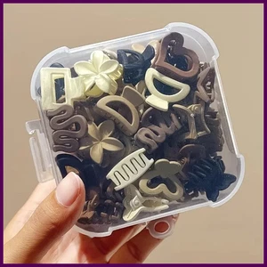 5/10/20/30 Teile kleine Haarspangen - süße Mädchen Accessoires gemischtes Paket beige - Bild 1 von 28