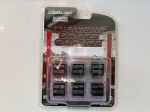 2024 Greenlight 1:64 Midnight Drags Diorama Set (6) GARAGE TOOLBOX BOXEN - Bild 1 von 2