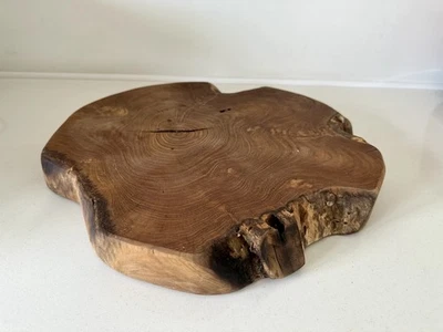 Wooden Chopping Board Large Cutting Serving Platter Cheeseboard Teak Root Wood - Image 1 of 4