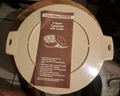 Littonware Microwave 4 Quart Casserole Dish With Cover - Image 1 of 4