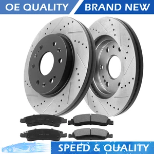 For Chevy Silverado Sierra 1500 Tahoe Yukon Front Brake Rotors and Brake Pads - Bild 1 von 10