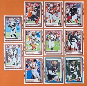⚫️🐅🟠 2025 DONRUSS CINCINNATI BENGALS COMPLETE BASE TEAM SET (11 CARD LOT)🐅🟠 - Picture 1 of 12