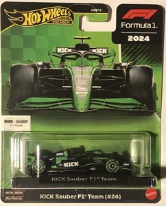 Hot Wheels Premium Formula 1 KICK Sauber F1 Team #24 Zhou Guanyu 2025 Release - Picture 1 of 2