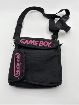 Черный чехол для переноски Nintendo Gameboy DMG с ремешком официальный оригинал - Изображение 1 из 4